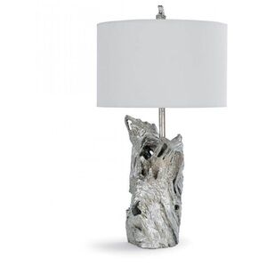 Regina Andrew driftwood Wood Amber silver Table Lamp no shade
